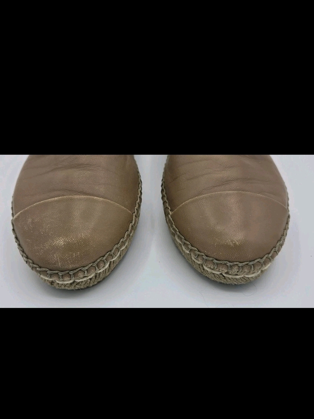 Prada Nappa Leather Espadrilles Tan Brown Bow Italy Womens Size 35 US 5 - Picture 3 of 14